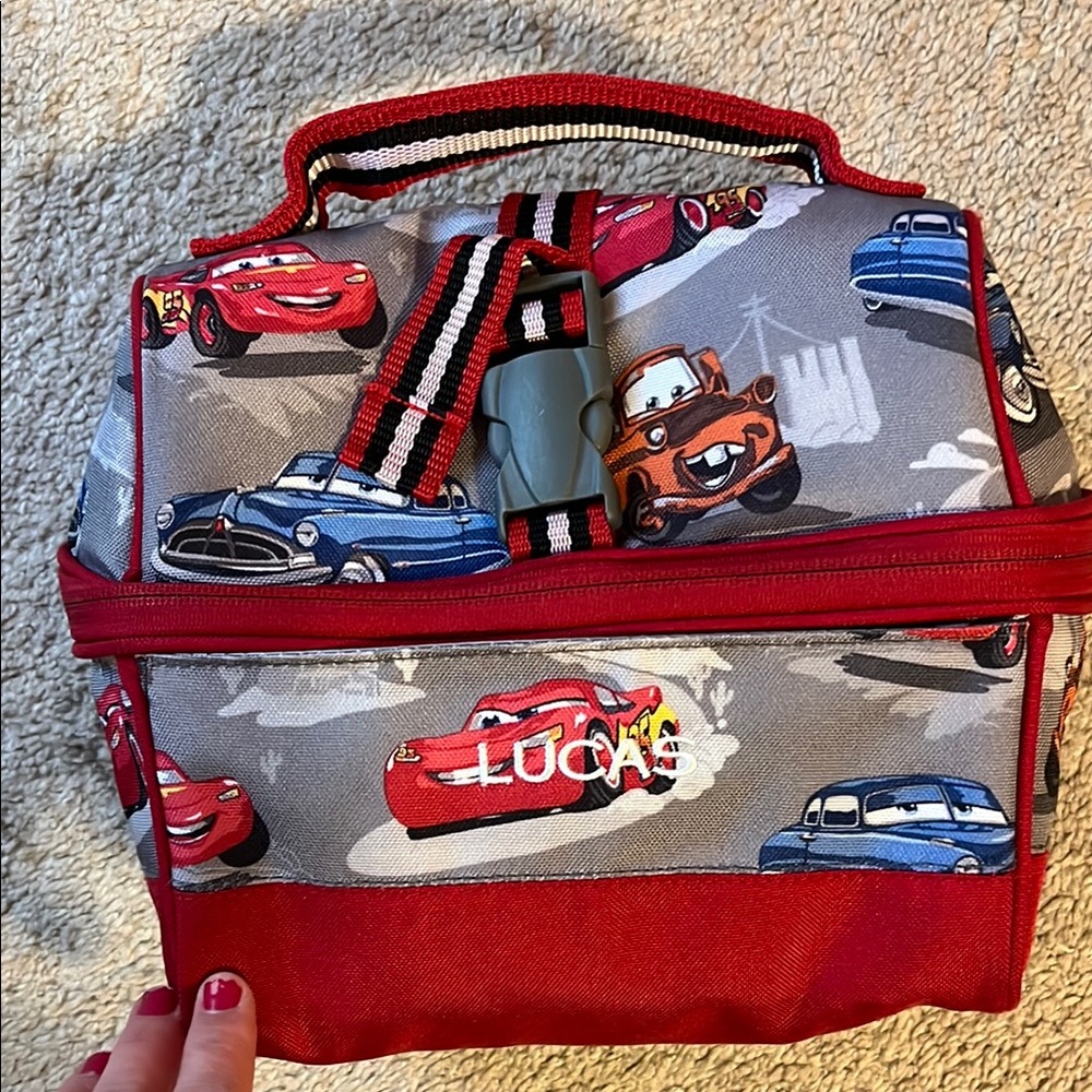 Cars Themed Kids Lunch Bag (monogrammed Lucas)